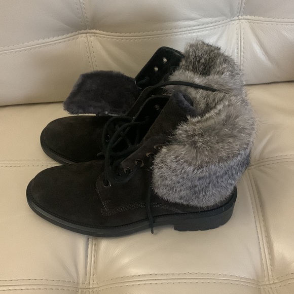 Aquatalia Weatherproof Shearling Lined Boots Made in Italy NIB Size 8 - Picture 5 of 7